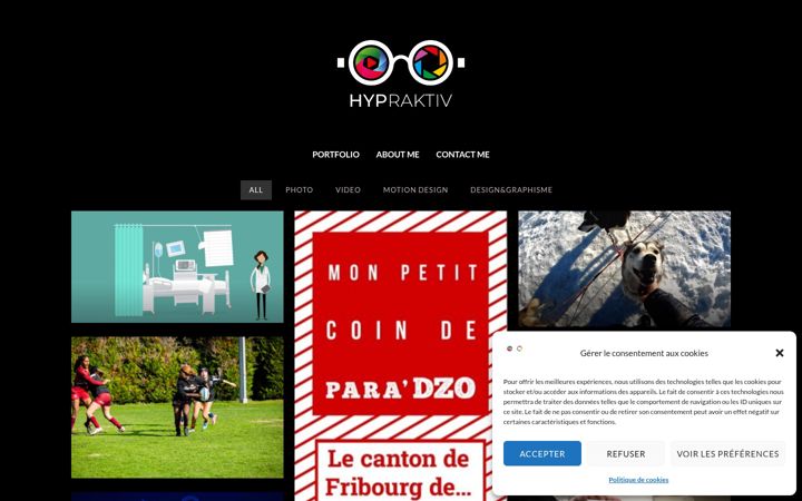 Screenshot of hypraktiv.ch