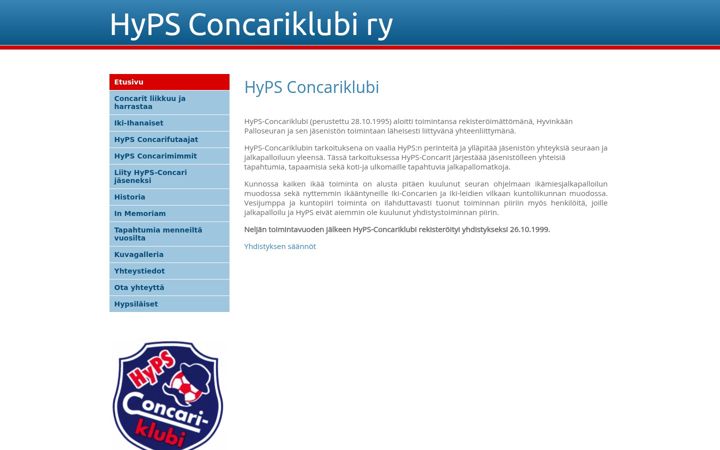 Screenshot of hypsconcarit.fi