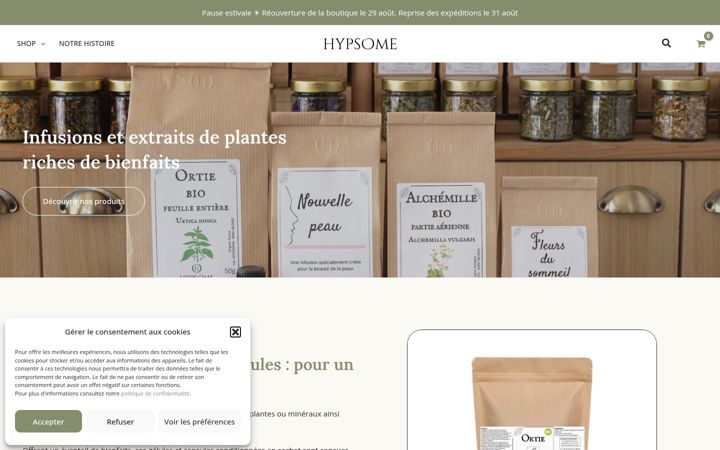 Screenshot of hypsome.com