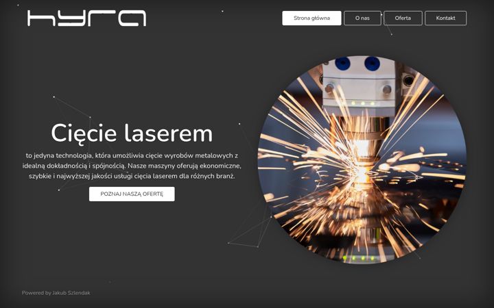 Screenshot of hyralaser.pl