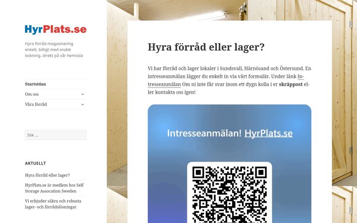 Screenshot of hyrplats.se