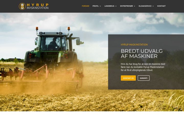 Screenshot of hyrupmaskinstation.dk