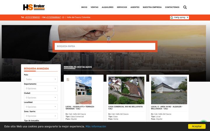 Screenshot stránky hysbroker.com