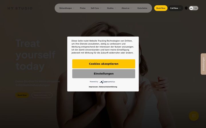 Screenshot di hystudio.de