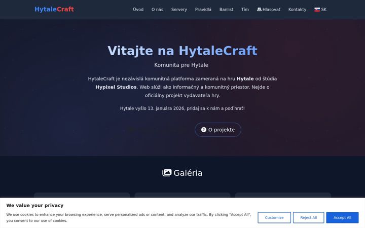Screenshot of hytalecraft.sk