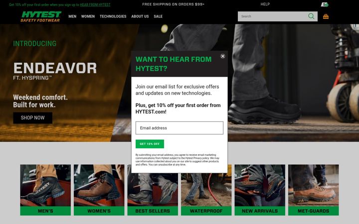 Screenshot of hytest.com