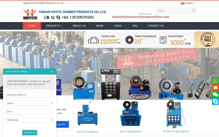 Screenshot of hythosecrimpingmachine.com