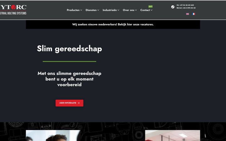 Screenshot of hytorc.nl