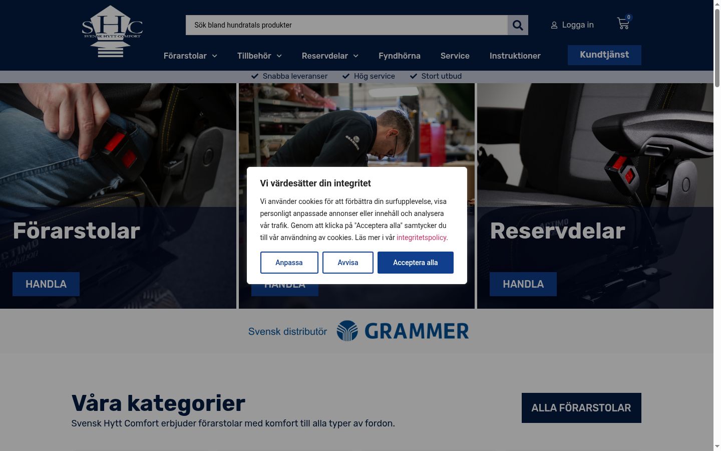 Sutikimo reklamjuostės, rodytos prieš bet kokią sąveiką, ekrano kopija