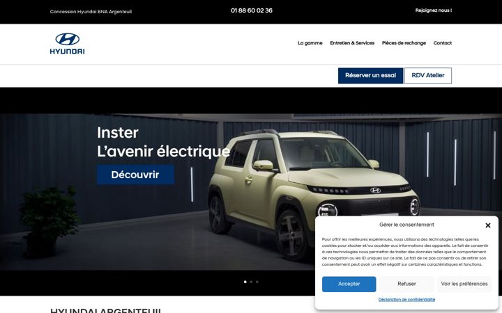 Capture d'écran de hyundai-argenteuil.com