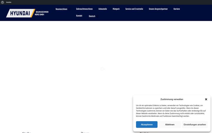 Capture d'écran de hyundai-baumaschinen.com
