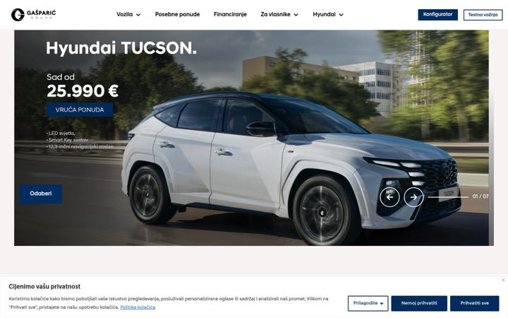 Screenshot of hyundai-gasparic.hr