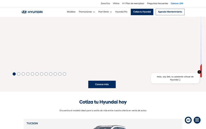 Screenshot of hyundai.pe