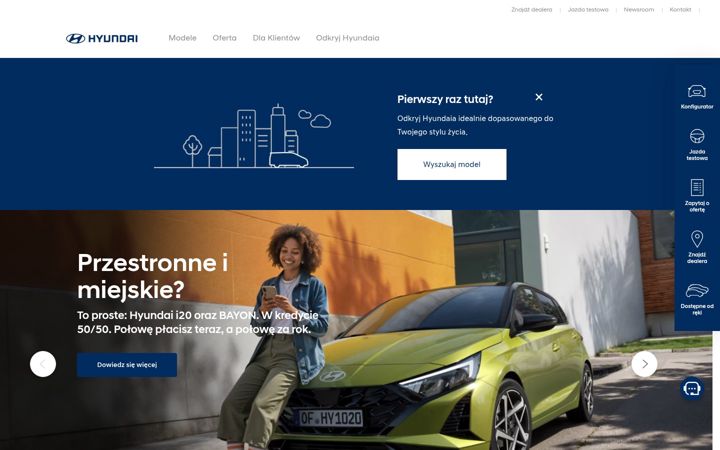 Screenshot of hyundai.pl