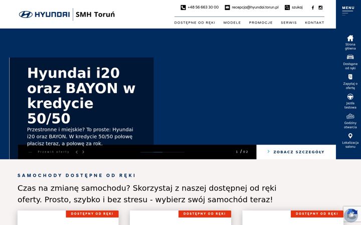 Screenshot of hyundai.torun.pl