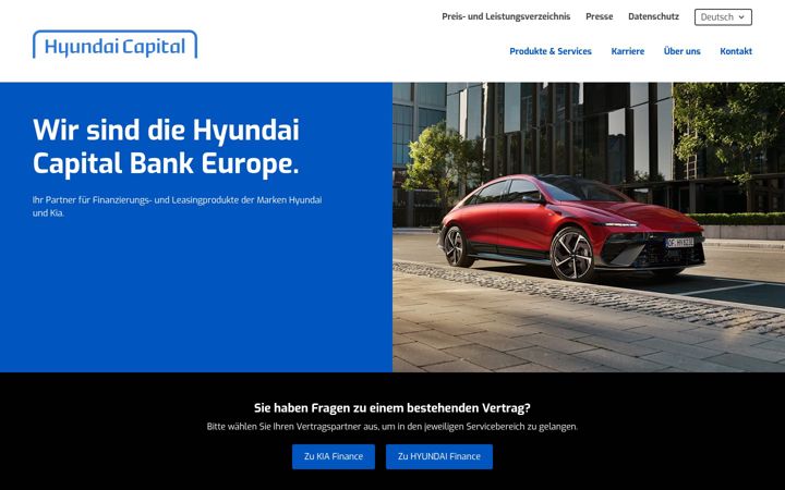 Screenshot of hyundaicapitalbank.eu