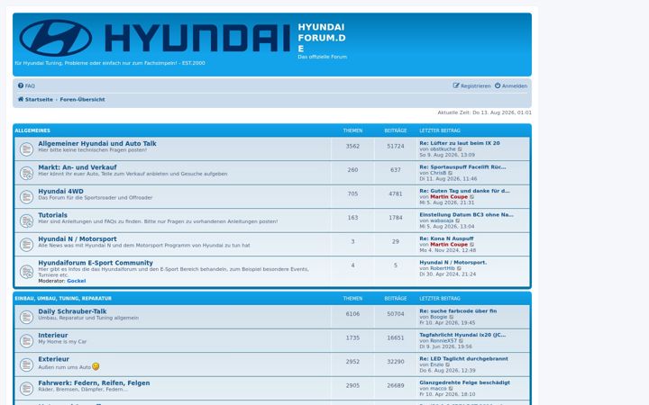 Screenshot of hyundaiforum.de
