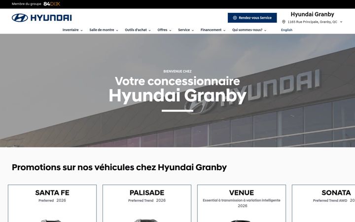 Screenshot of hyundaigranby.com