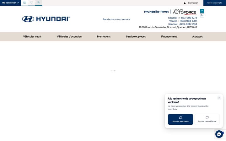 Capture d'écran de hyundaiileperrot.com