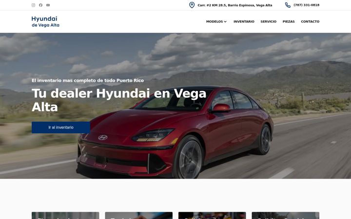 Capture d'écran de hyundaivegaalta.com