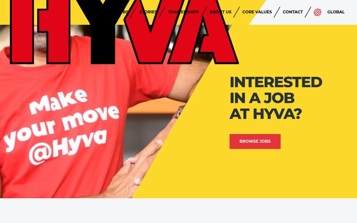 Screenshot of hyvacareer.com