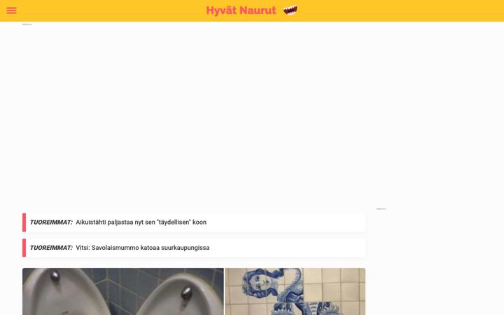 Screenshot of hyvatnaurut.com
