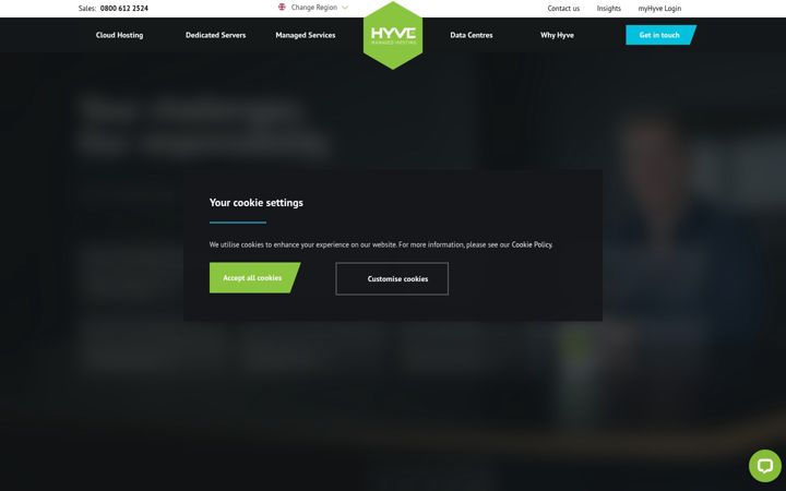 Screenshot of hyve.com