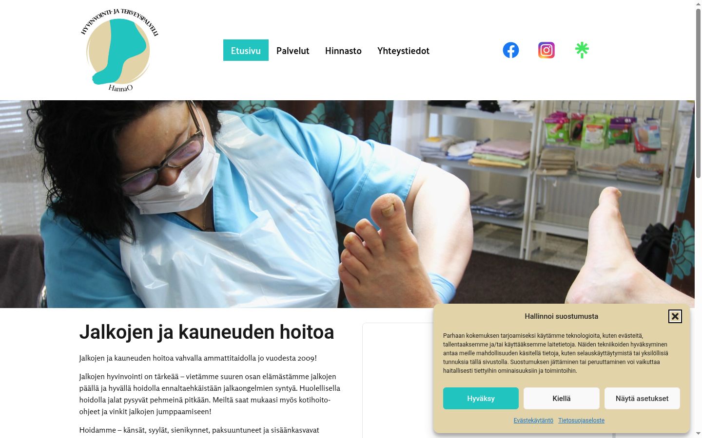 Ekrānuzņēmums ar piekrišanas baneri, kas tika rādīts pirms jebkādas mijiedarbības