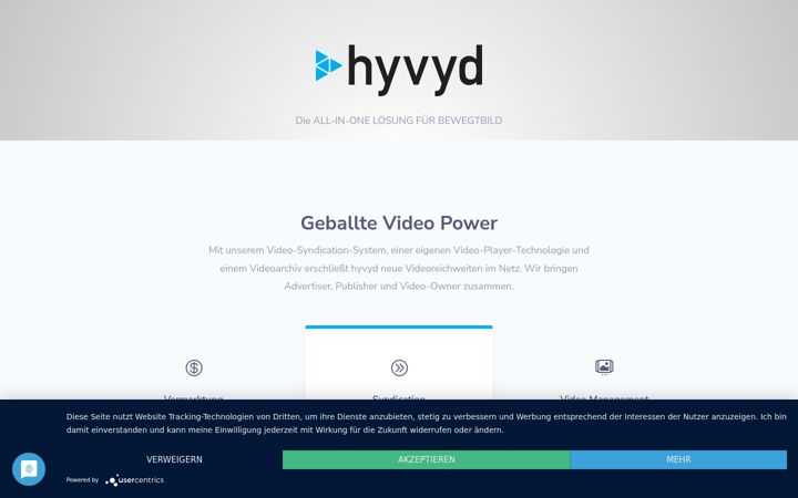 Screenshot of hyvyd.com