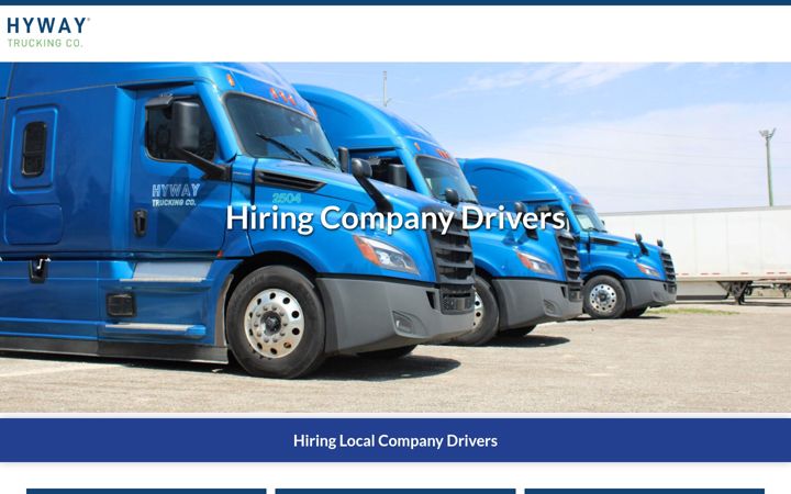 Screenshot of hywaytruckingjobs.com