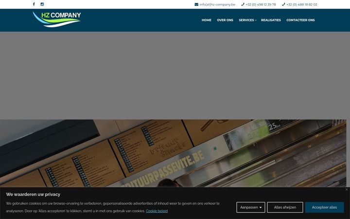 Screenshot of hz-company.be