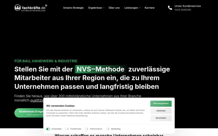 Screenshot of hza-media.de