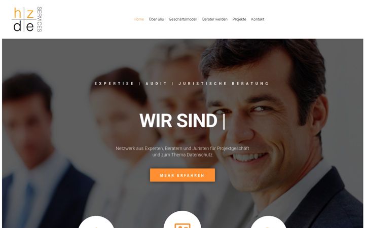 Ekraanipilt saidist hzde-services.com