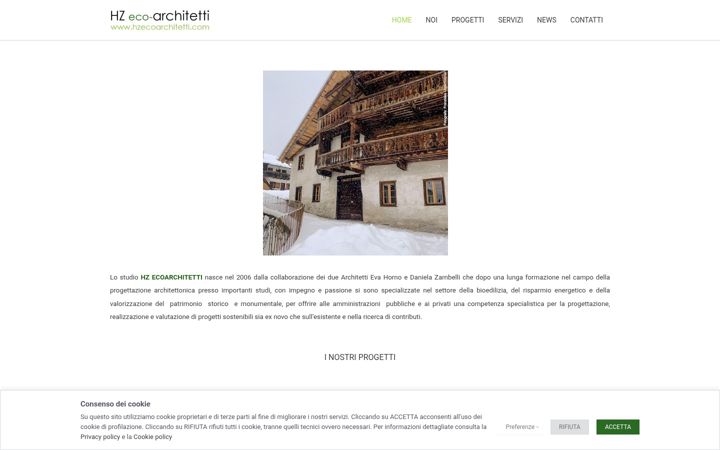 Ekraanipilt saidist hzecoarchitetti.com
