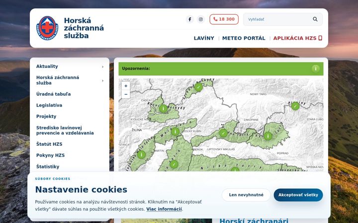 Screenshot of hzs.sk