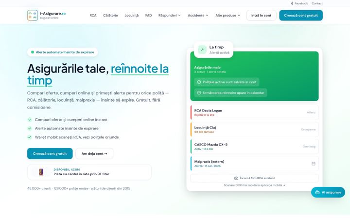 Screenshot ta' i-asigurare.ro