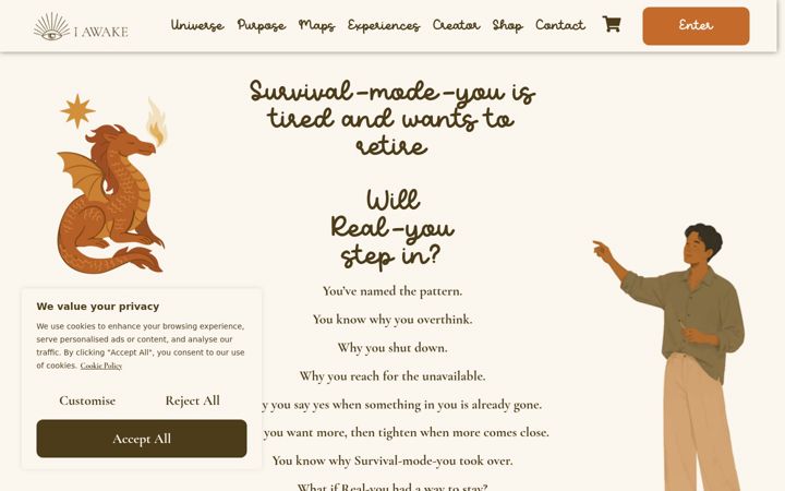 Screenshot of i-awake.com