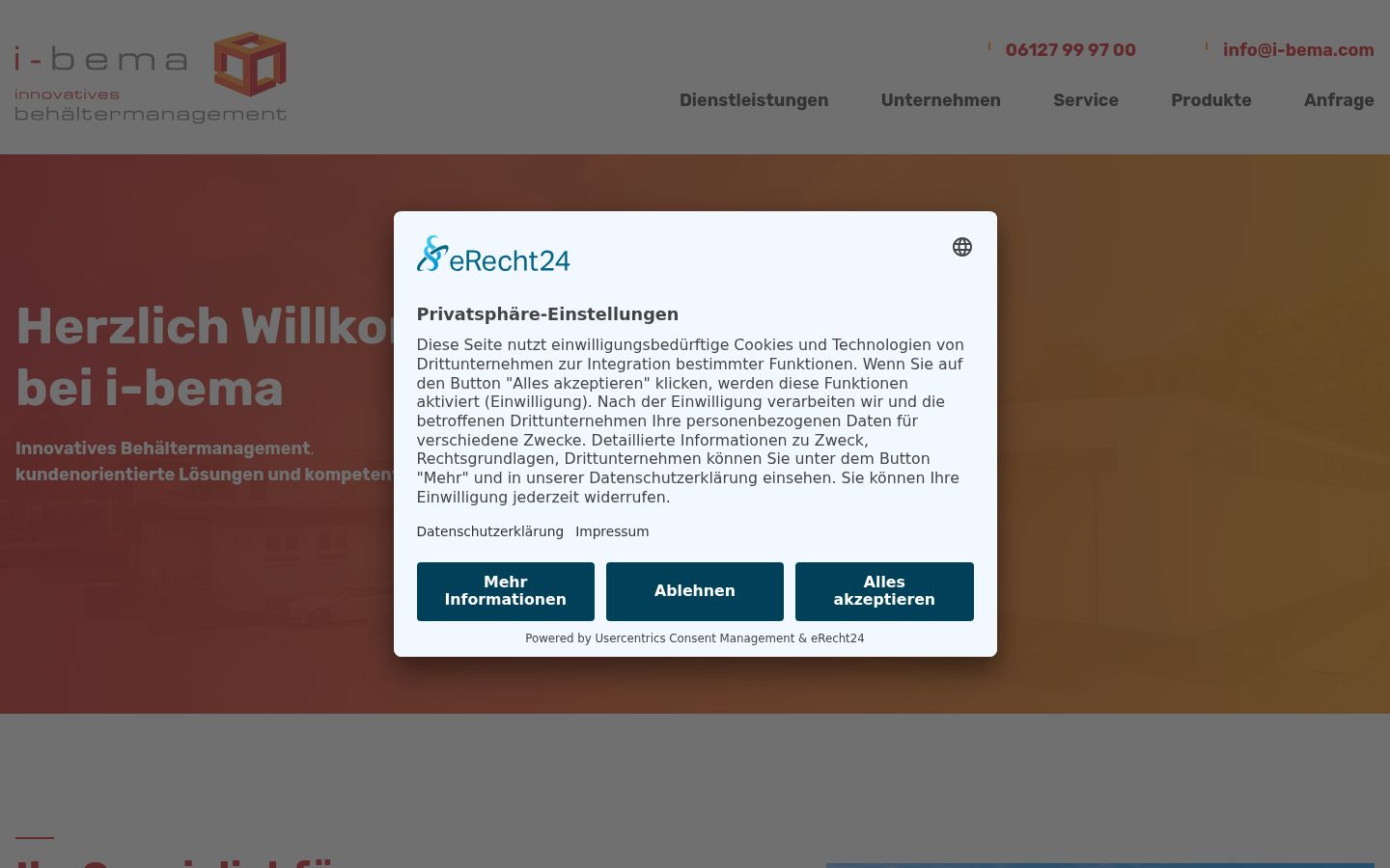 Screenshot tal-banner tal-kunsens muri qabel kwalunkwe interazzjoni