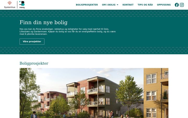 Screenshot of i-bolig.no