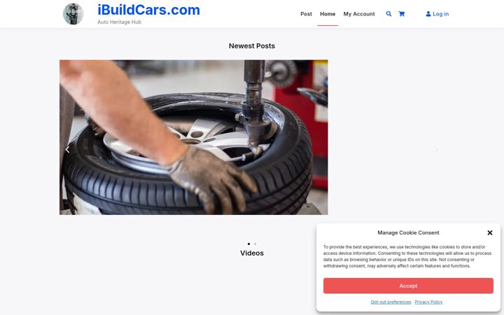 Kuvakaappaus sivustosta i-build-cars.com