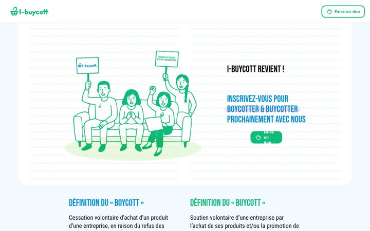 Screenshot of i-buycott.org