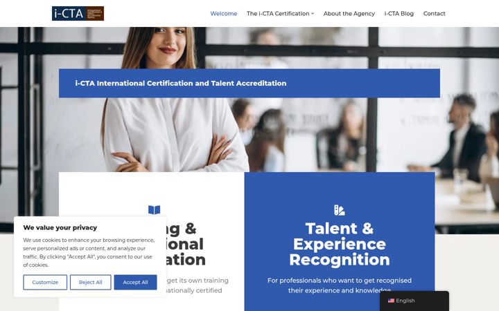 Screenshot of i-cta.com