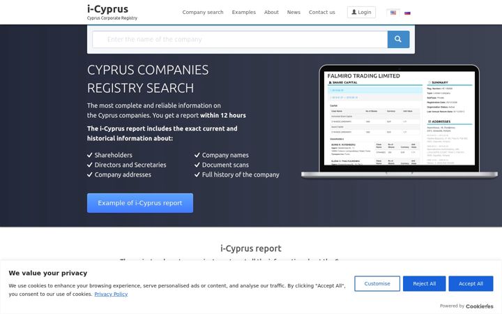 Screenshot of i-cyprus.com