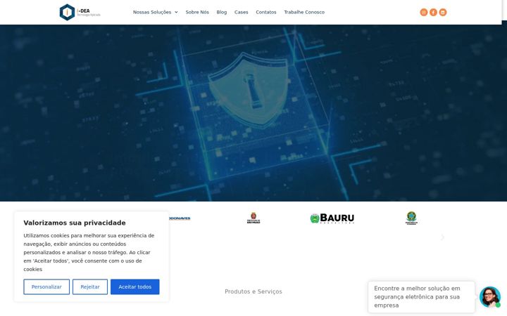 Kuvakaappaus sivustosta i-deatec.com