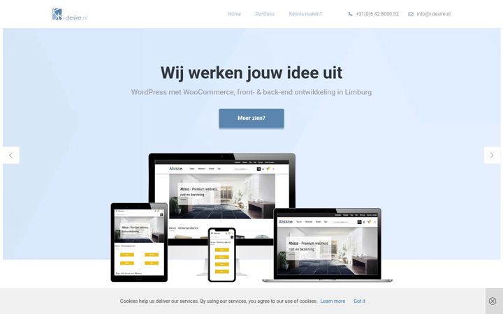 Screenshot of i-desire.nl