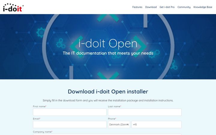 Screenshot ta' i-doit.org