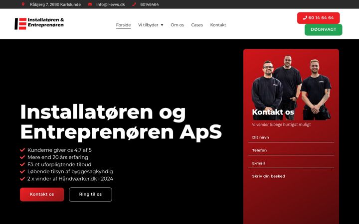 Screenshot of i-evvs.dk