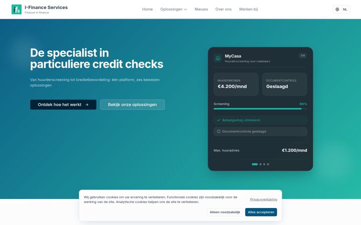 Screenshot of i-financeservices.nl