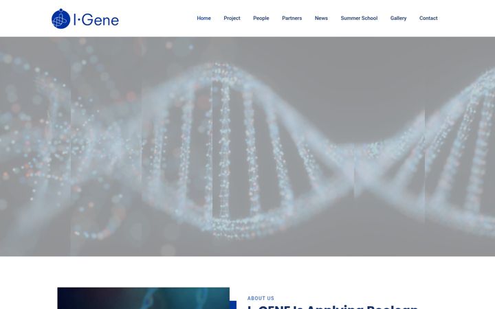 Screenshot of i-geneproject.eu