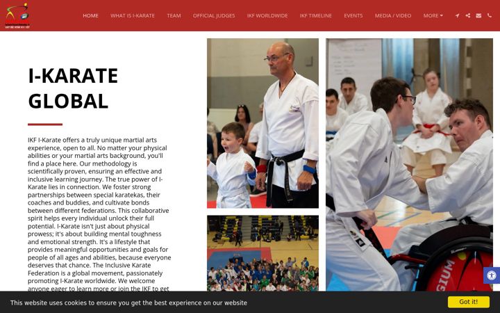Képernyőkép: i-karate-global.com